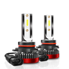 TXVSO8 voiture COB LED phares ampoules mis à niveau 8000LM 6000K DC 9V-32V IP68