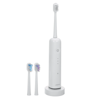 Ualans YS01 Wave Electric Toothbrush Oscillation & Vibration Sonic Electric Toothbrush with 3 Brush Heads IPX7 Waterproo