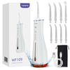UALANS Hydropulseur Oral Irrigateur Avec 5 Modes 8 Têtes De Rechange 300ml Temporisé Hydropulseur Pick IPX7 Étanche Rech