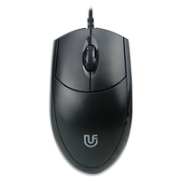 UFound U-63 souris filaire noir 100DPI souris de conception symétrique souris de bureau pour ordinateur portable