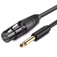 Ugreen AV131 6, 35 mm Jack vers XLR Câble Audio Mâle à Femelle Câble Audio Professionnel pour Microphones Haut-parleurs C