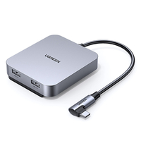 UGreen CM521 Station daccueil tout-en-un Hub USB-C 4-en-1 Fente pour carte SD/TF Conception de joint magnétique en