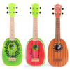 Ukulélé 21 pouces Woodgrain Ukulélés débutants Uke Hawaii Guitar w / Puzzle Tuning