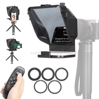 Ulanzi PT-15 Smartphone DSLR Caméra Téléprompteur Prompteur Support de Téléphone avec Télécommande Objectif Adaptateur 3