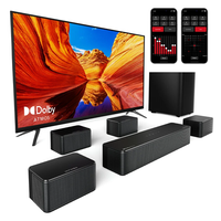 Ultimea Poseidon D80 460W 7.1CH Soundbar bluetooth Soundbar 4 Wired Surround Speakers 6.5 Wireless Subwoofer BassMX Sur