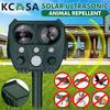 Ultrasonic Solar Batterie Répulsif antiparasitaire pour chien et chat Répulsif dissuasif pour animaux
