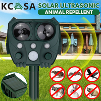 Ultrasonic Solar Batterie Répulsif antiparasitaire pour chien et chat Répulsif dissuasif pour animaux