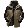 UNCO & BOROR Hommes Camping Randonnée Imperméable Coupe-Vent Triple Soft Shell Chaud Coupe-Vent Manteaux Veste