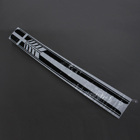 Une paire brillante noir auto jupe latérale autocollants de voiture AMG Edition 507 Racing pour Mercedes Classe C W204 W