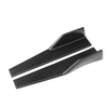 Une paire de 45cm de fibre de carbone regard universel PP en plastique voiture jupe côté diffuseur Winglet ailes