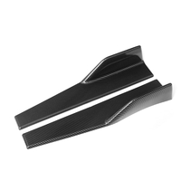 Une paire de 45cm de fibre de carbone regard universel PP en plastique voiture jupe côté diffuseur Winglet ailes