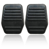 Une paire de patins de pédales couvercle de caoutchouc pour ford transit mk6 MK7 2000 au 2014 noir
