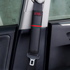Une paire de ceinture de siège de voiture en cuir Should Pad noir Garde de couverture Protector Seat Ceinture Coussin Un