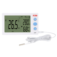 UNI-TA12TNumériqueLCDThermomètreHygromètre Température Humidité Mètre Réveil Station Météo