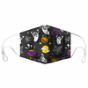 Unisexe 7PCS PM2.5 Filtre Halloween Style Impression Masques respirants non jetables
