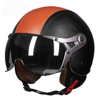 Unisexe ABS Type Moto Couvert Électrique Demi-casque Casque De Sécurité Air Force