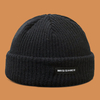 Unisexe Acrylique Lettre Motif Tissu Étiquette Bonnet Tricoté Hip Hop Hiver Chaleur Crâne Cap Bonnet Chapeau