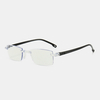 Unisexe Anti-lumière bleue sans cadre HD diamant coupe bi-lumière double usage lunettes de lecture lunettes presbytes