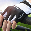 Unisexe antidérapant résistant à lusure absorbant les chocs respirant demi-doigt bons gants de vélo élastiques avec