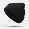 Unisexe Broderie Laine Hiver En Plein Air Coupe-Vent Chaud Plus Épais Ski Chapeau Bonnet Tricot Chapeau