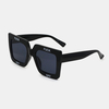 Unisexe Casual Plein Cadre épais Forme Carrée Lettre Impression UV Lunettes De Soleil De Protection