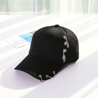 Unisexe Casual Solide Réglable Anneau De Fer Anneau Casquettes De Baseball Snapback Cap Casquette Chapeaux Fitted Chapea
