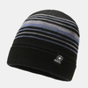 Unisexe Coloré Rayé Plus Velours Épaissir Chaud Bonnet Tricoté Automne Hiver Protection De Loreille Coupe-Vent Bonn