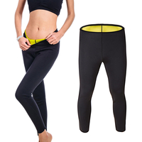 Unisexe corps chaud néoprène accélérer la transpiration amincissant pantalons de remise en forme