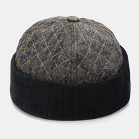 Unisexe Coton Hip-hop Style Casual"idien Rue Tendance Couple Chapeau Brimless Beanie Landlord Hat Skull Hat