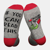 Unisexe Coton Jacquard Casual Festive Jour De Noël Lettre Motif Couple Chaussettes Tube Chaussettes