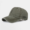 Unisexe coton lavé lettre C motif décontracté pare-soleil extérieur casquette à pointe Couple chapeau chapeau de Basebal