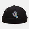 Unisexe coton personnes terre paix thème modèle mode créatif sans bord bonnet propriétaire casquette crâne casquette