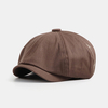 Unisexe coton style britannique broderie octogone rétro Gavroche chapeau artiste béret chapeau