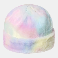 Unisexe Coton Tie-teint Dégradé De Couleur Mode Casual Chaud Chapeau Brimless Bonnet Pour Ski En Plein Air