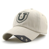 Unisexe coton U lettre broderie trou de poinçonnage casquette de baseball réglable Snapback chapeau pour hommes femmes