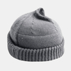 Unisexe Couleur Unie Hiver Garder Au Chaud Élastique Sans Brimless Landlord Skull Hat Knit Hat