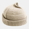 Unisexe Couleur Unie Hiver Garder Au Chaud Élastique Sans Brimless Landlord Skull Hat Knit Hat