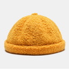 Unisexe Couleur Unie Polaire Chaud Propriétaire Cap Outdoor Casual Parasol Brimless Beanie Skull Cap