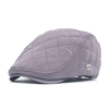 Unisexe Coupe-vent Polyester Grille Blank Béret Chapeau Boucle Réglable Paper Boy Cabbie Gentleman Cap