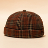 Unisexe Dome Retro Long Bustier Brimless Hat Hip Hop Sailor Cap Street Trends Melon Cap Brimless Chapeaux