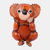 Unisexe en cuir véritable décontracté mignon dessin animé extérieur Animal Koala forme petit sac de monnaie portefeuille