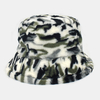 Unisexe en peluche Tie-dye Camouflage garder au chaud Mode Casual Couple Hat Bucket Hat