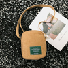Unisexe en velours côtelé rétro Mini sac de téléphone extérieur universel sac à bandoulière sac à bandoulière