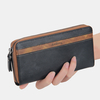 Unisexe Faux cuir multifonction Zipper 6, 3 pouces téléphone sac pochette dembrayage portefeuille multi-slot porte-c