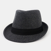 Unisexe feutre décontracté mode équitation Gentleman Jazz chapeau chapeau haut de forme Couple chapeau Fedora