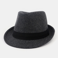 Unisexe feutre décontracté mode équitation Gentleman Jazz chapeau chapeau haut de forme Couple chapeau Fedora