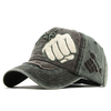 Unisexe Fist Casquette polyvalente Casquette de baseball usée lavable Chapeau de soleil en coton respirant