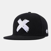 Unisexe Hip-hop Style Croix Lettre X Broderie Casual En Plein Air À Bord Plat Visière Chapeau De Soleil Chapeau De Baseb