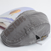 Unisexe Hommes Coton Lettre Broderie Peintre Béret Chapeau Réglable Crème Solaire Gavroche Casquettes