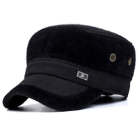Unisexe Imitation Mink Fur Earflap Ear Muffs Casquette de baseball réglable Faux Fur Outdoor Military Hat